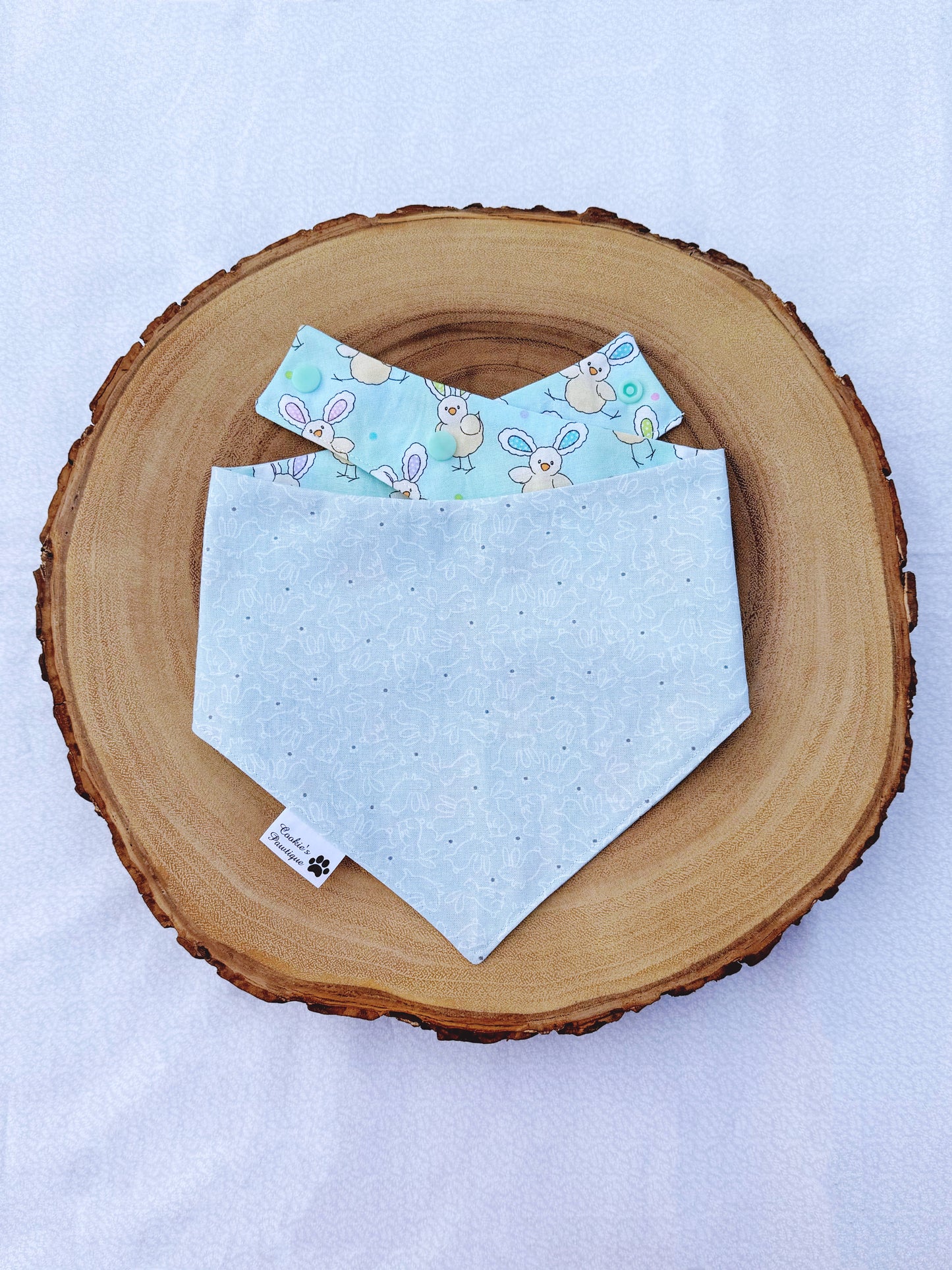 Chicks On Bunny Ears And Pastel Bunnies Bandana