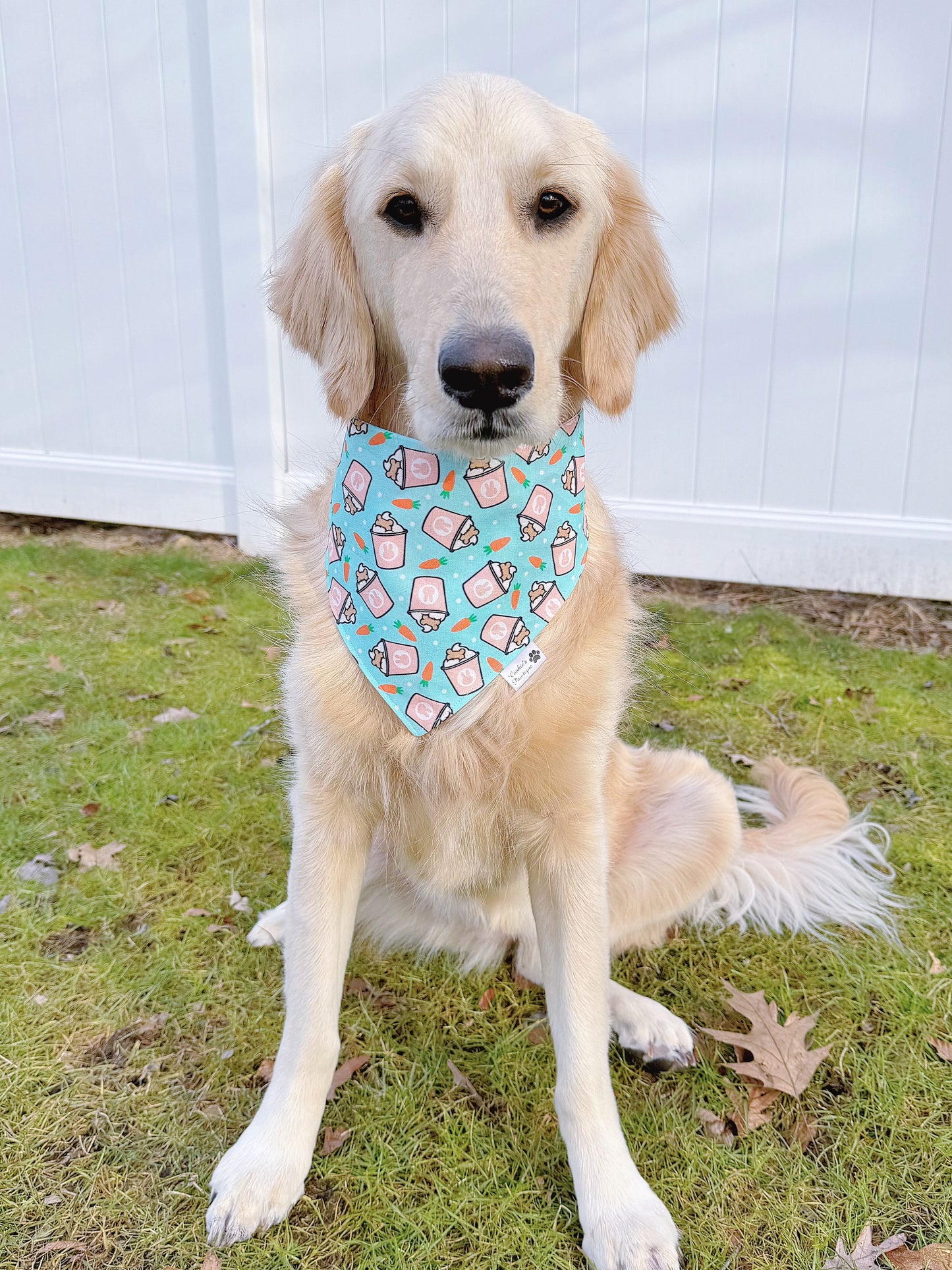 Easter Pup Cups And Pastel Plaid Bandana