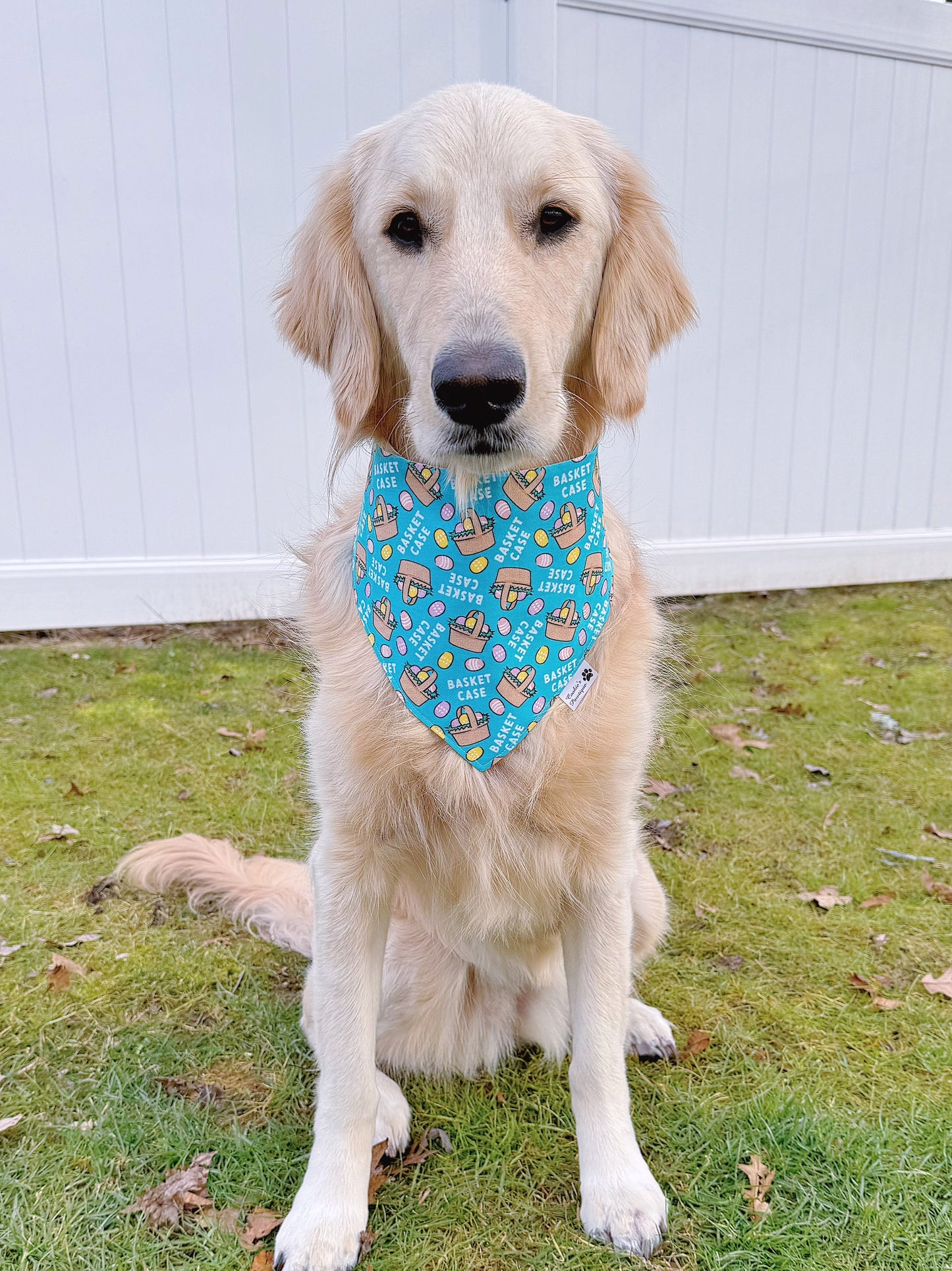 Easter Baskets And Glitter Plaid Bandana