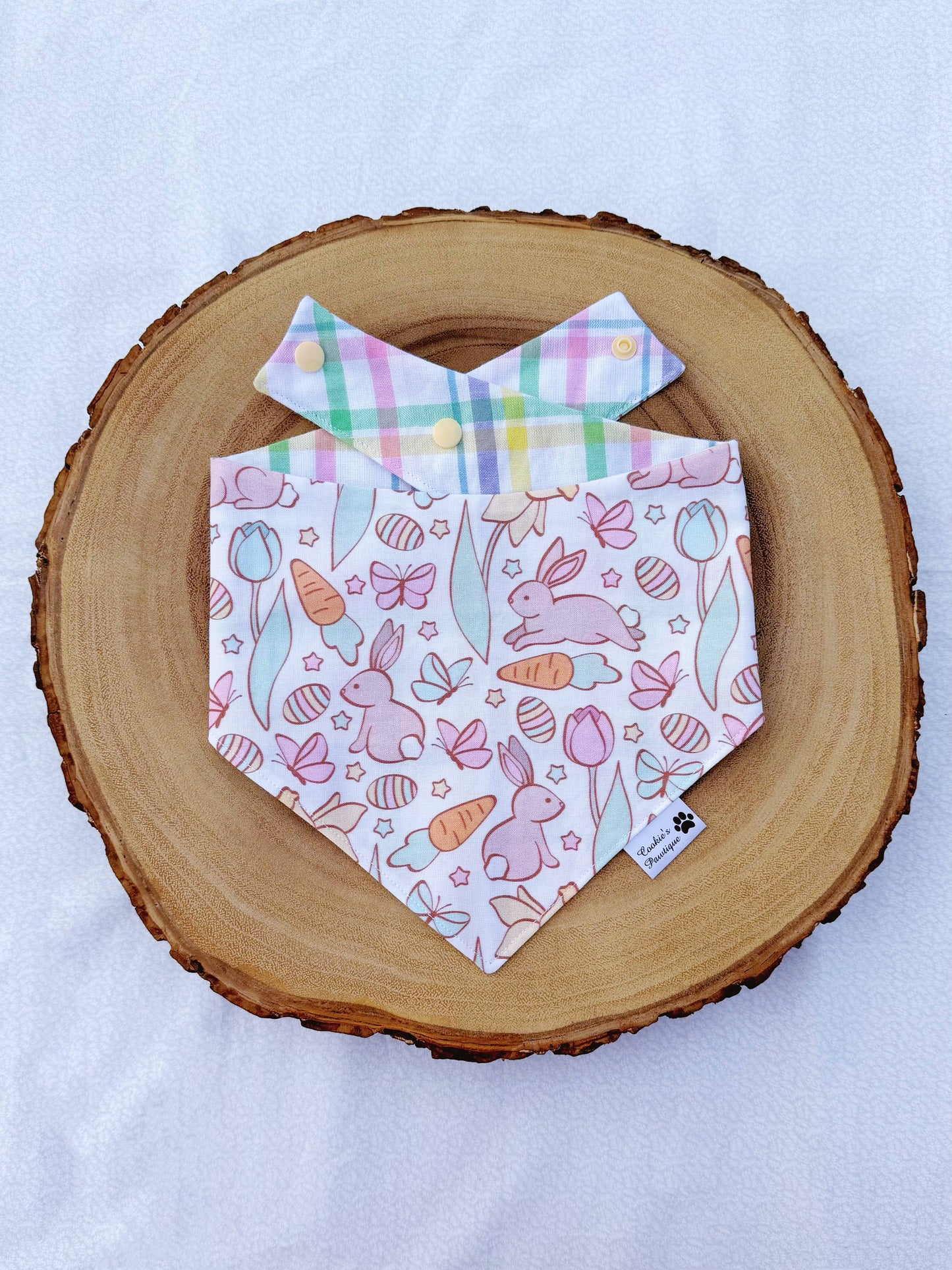 Pastel Easter And Plaid Bandana