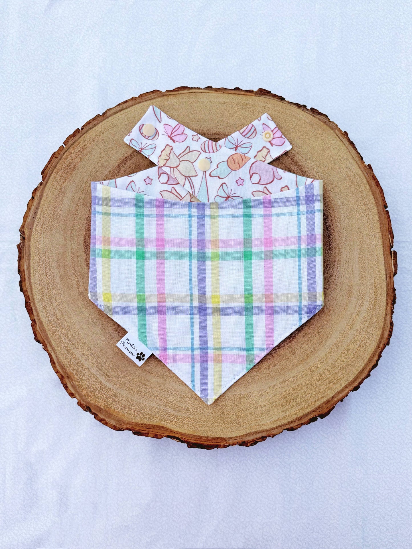 Pastel Easter And Plaid Bandana