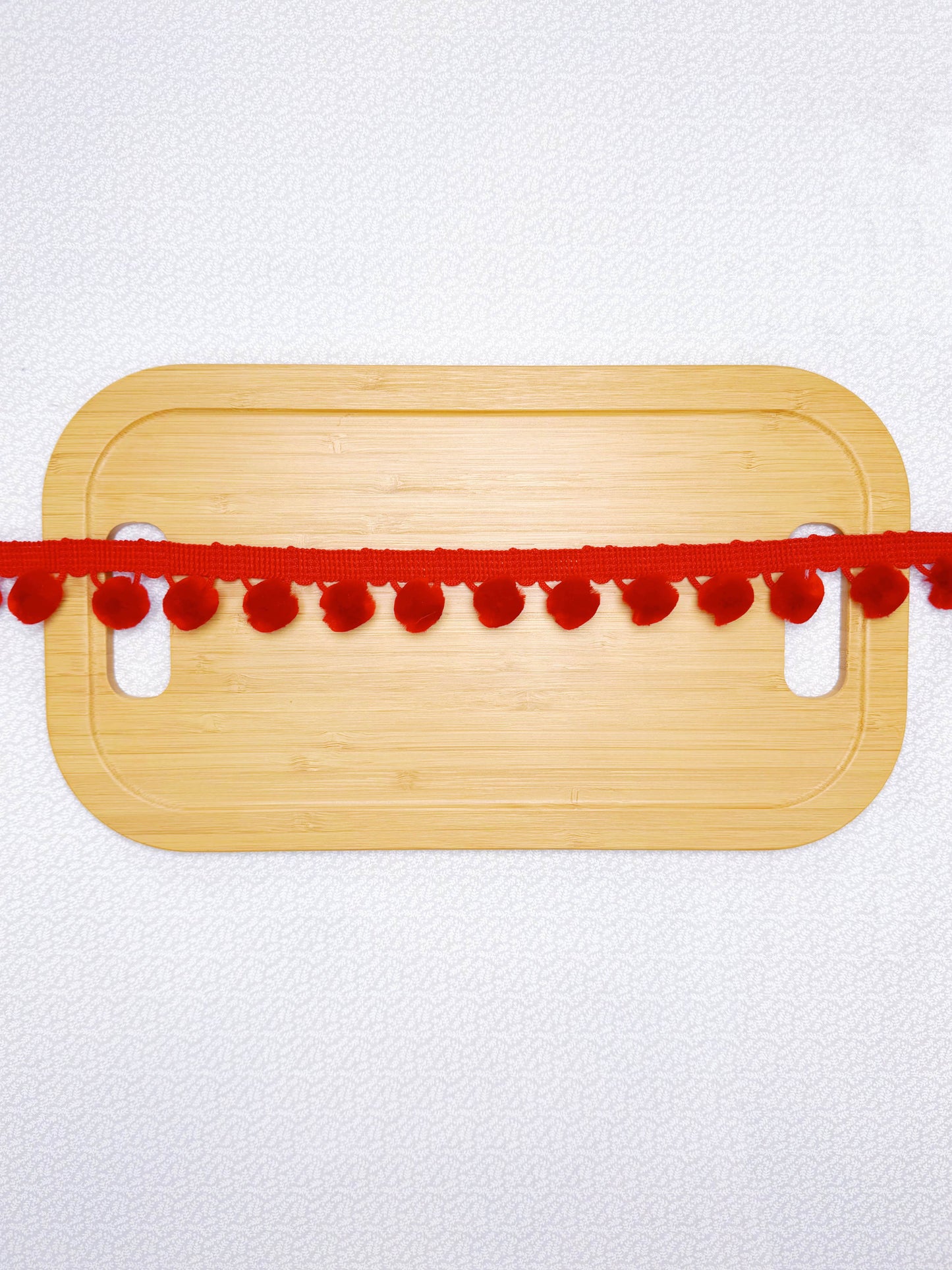 Red Pom Pom Trim