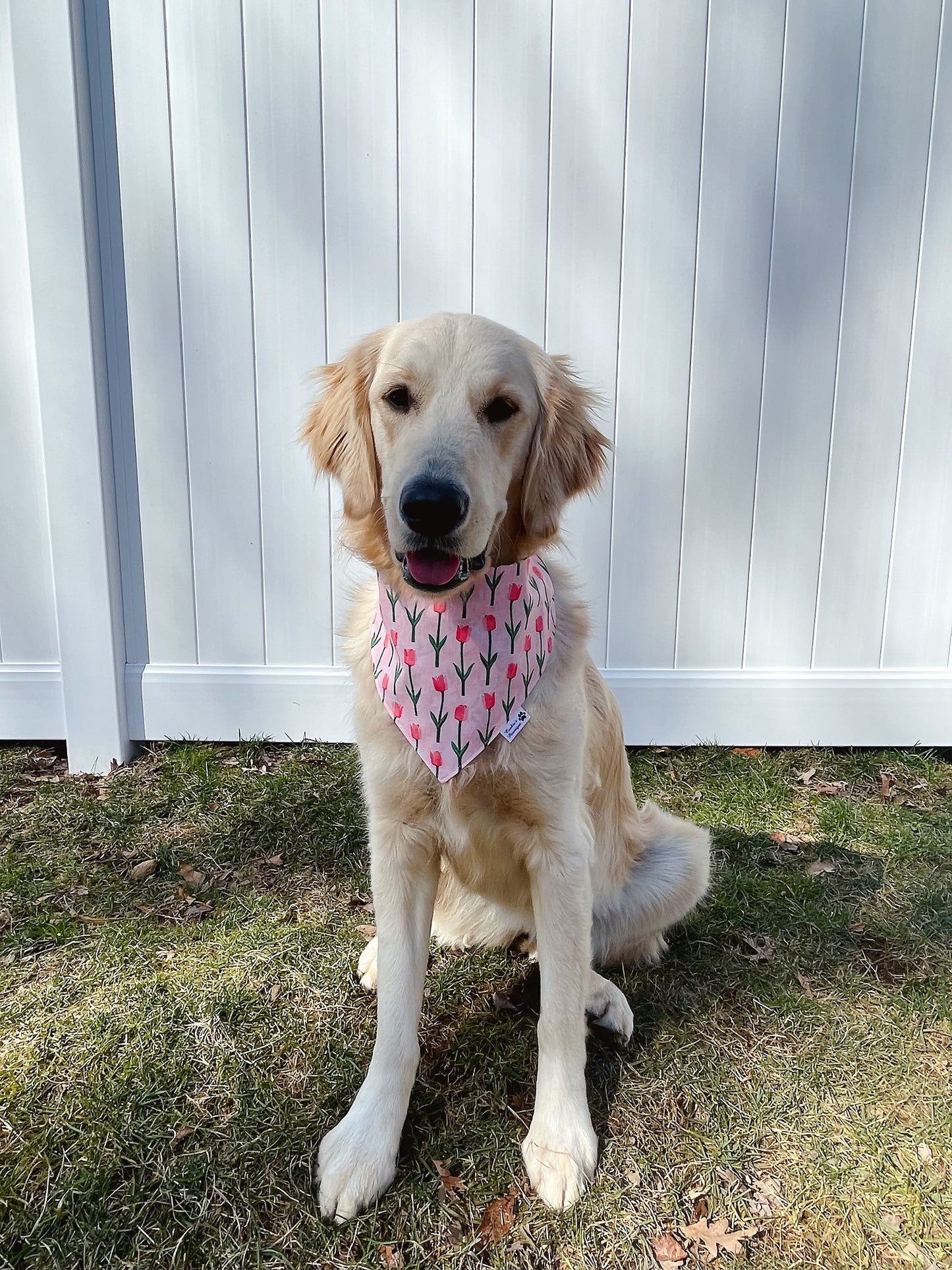 Tulip and Cottage Floral Bandana