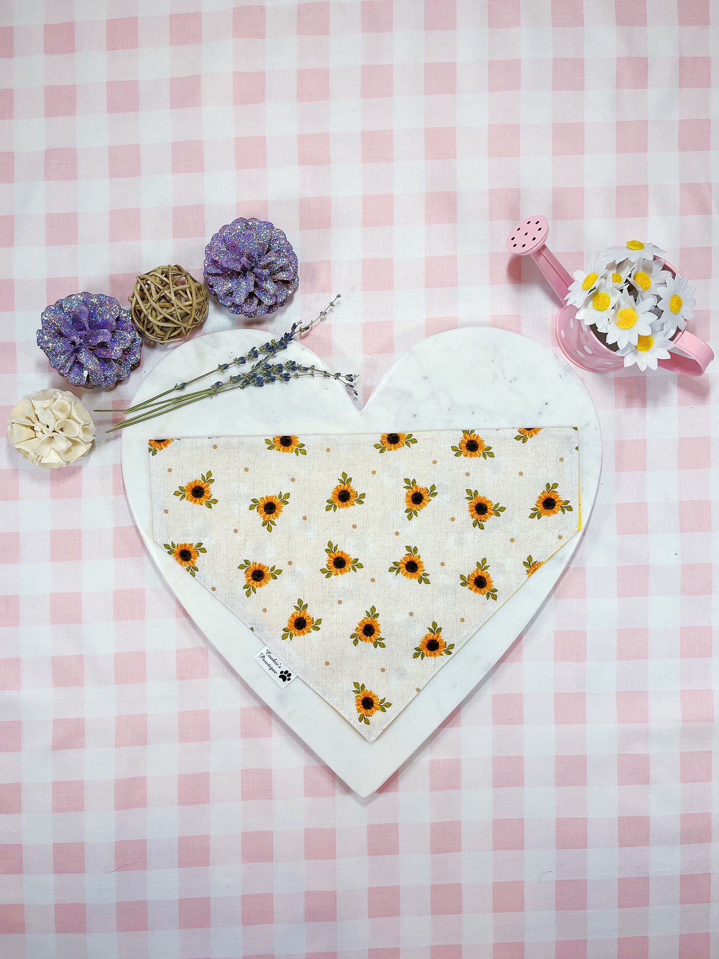 Little Bee And Sunflower Bandana