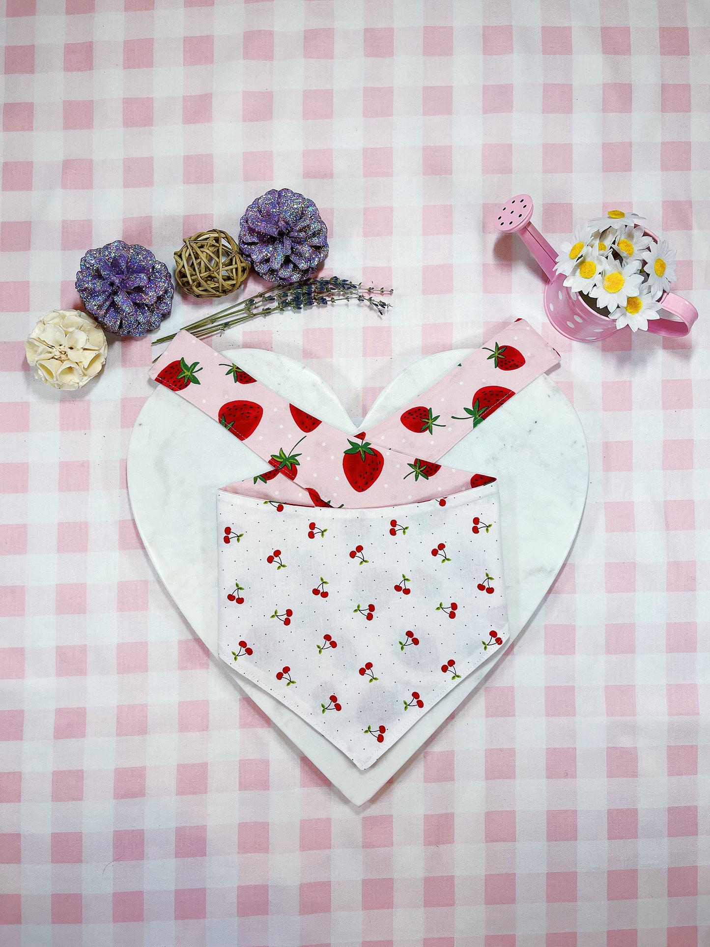 Strawberry And Cherry Bandana