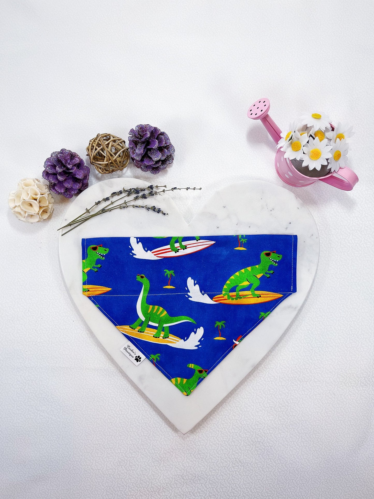 Cute and Surfing Dino Bandana