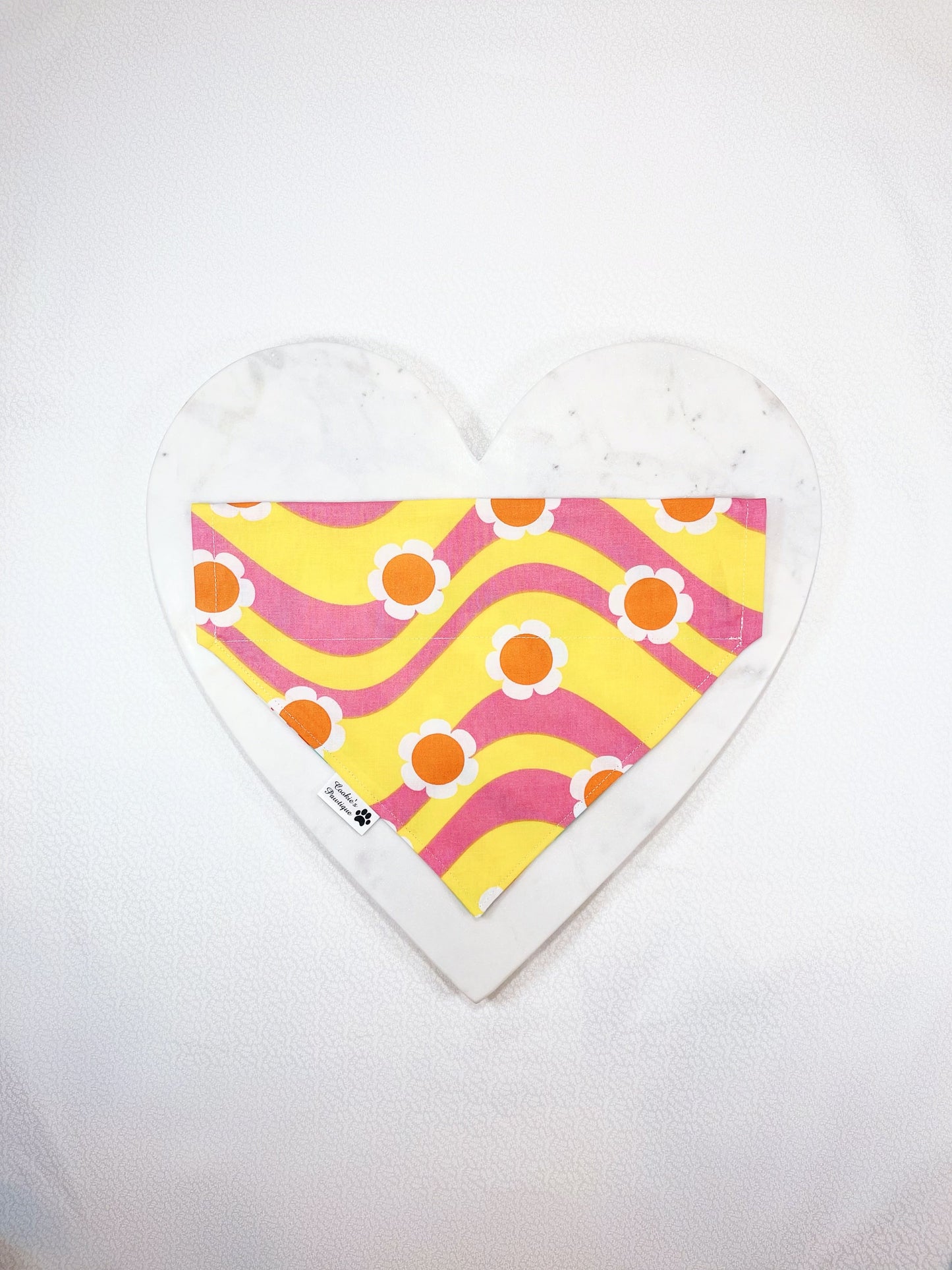 Groovy Retro Floral Bandana
