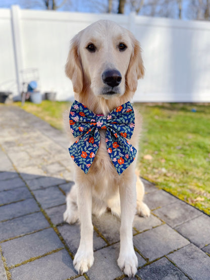 Primrose in Navy Bow