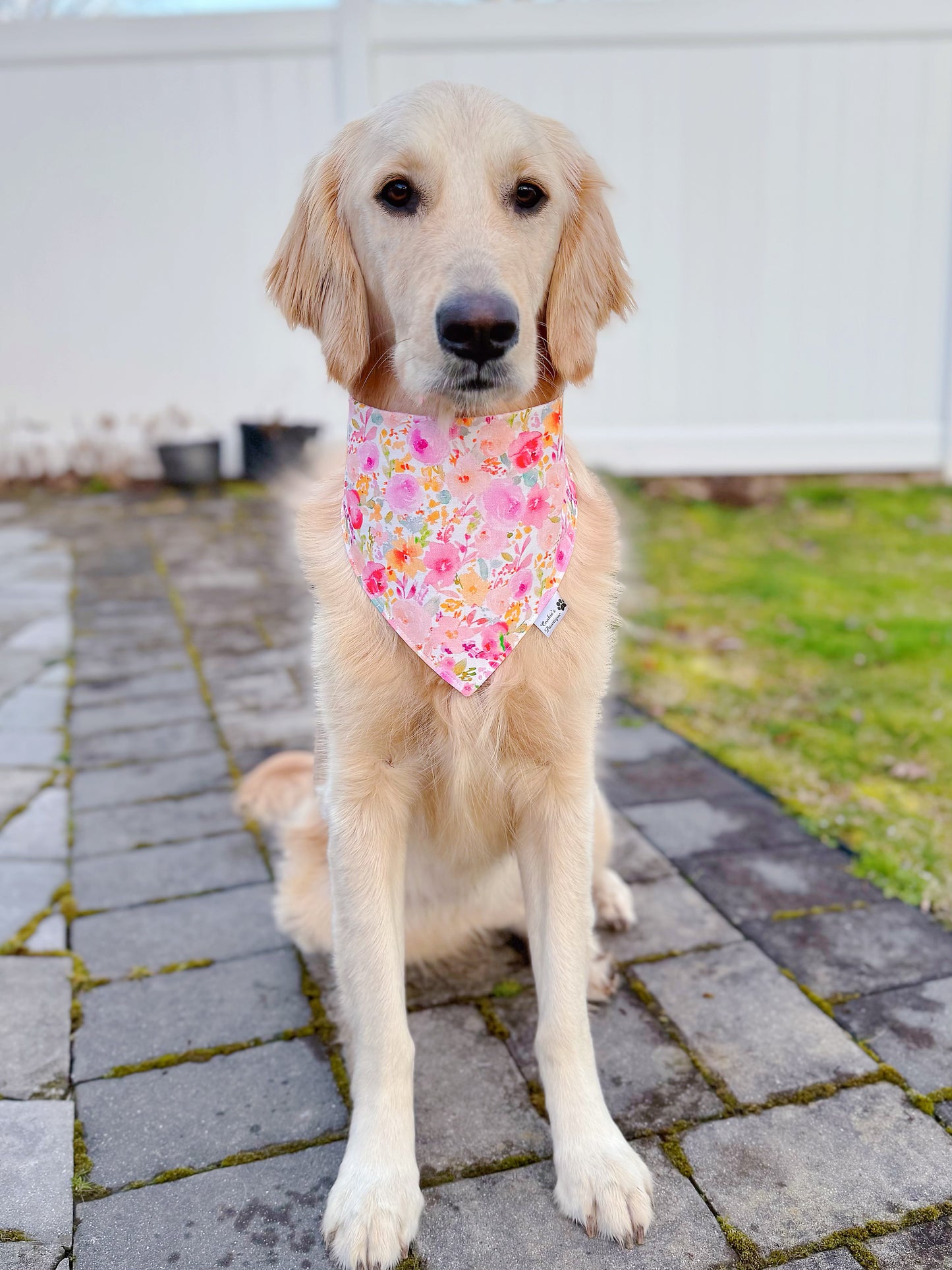 Watercolor Floral Bandana