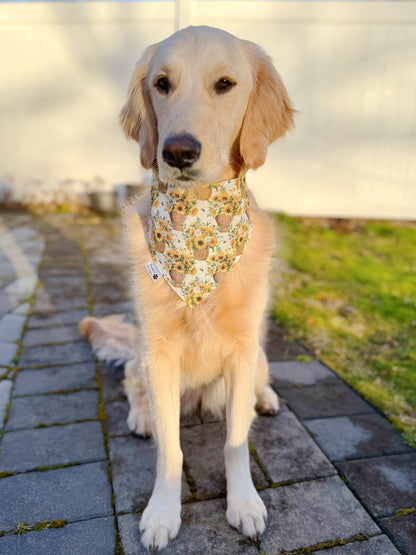 Vintage Bicycles And Sunflower Baskets Bandana