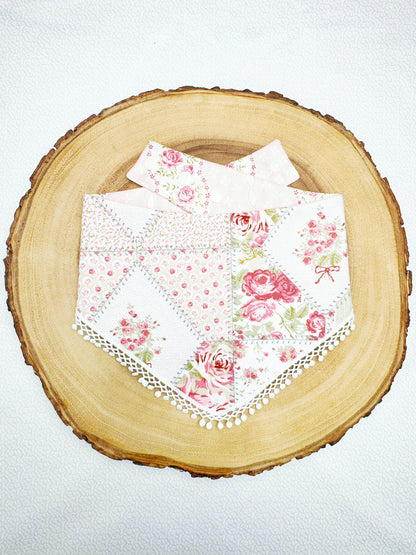 Vintage Rose Patchwork Bandana