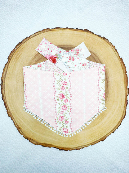 Vintage Rose Patchwork Bandana