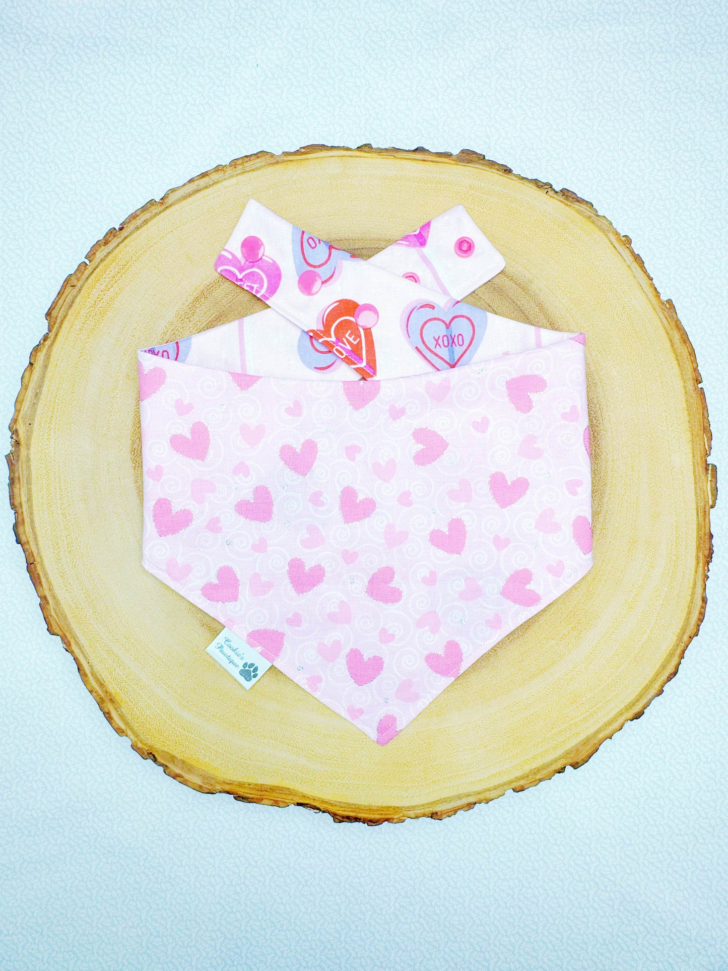 Sweet Lollipops and Hearts Bandana