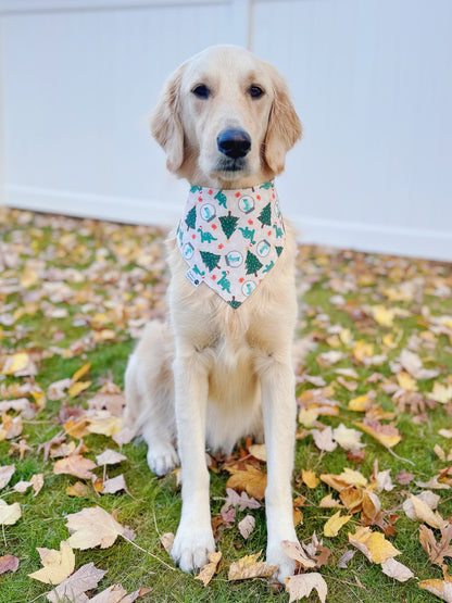 Christmas Dinosaurs Bandana