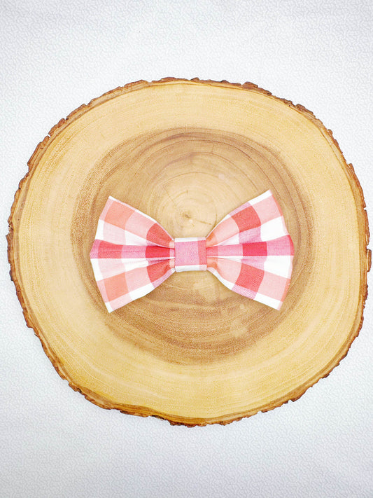 Red Checks Bow