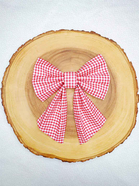 Red Gingham Bow