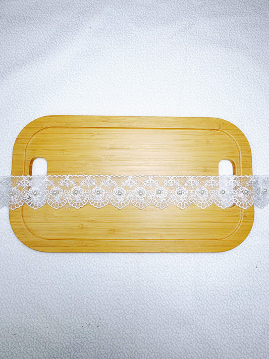 White Lace Trim - 8