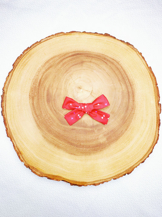 Tossed Mini Hearts Hair Bow
