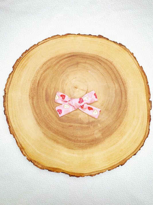 Valentine Conversation Hearts Hair Bow