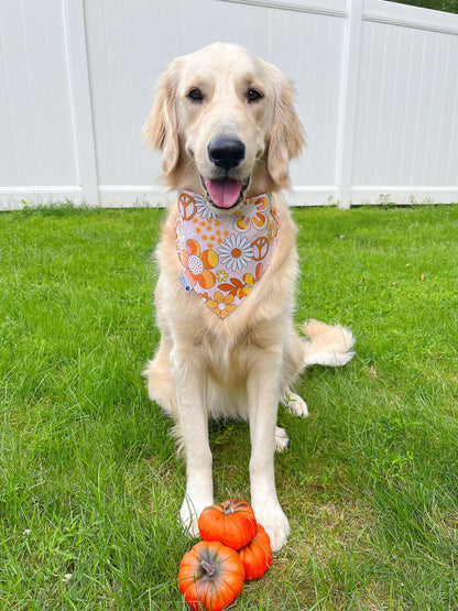 Woodland Mushroom and Flowers Bandana