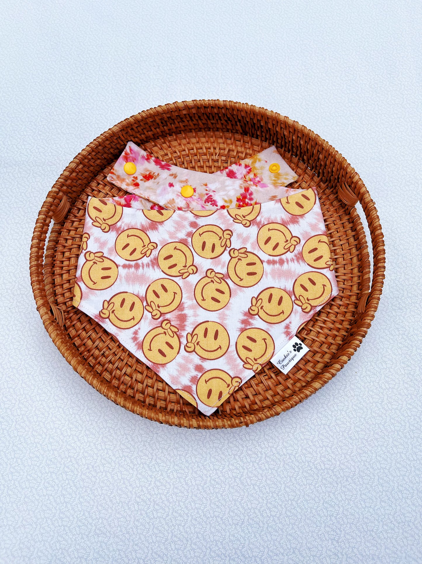 Tie Dye Smiling Face Bandana