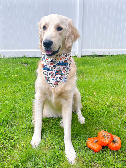 Fall Harvest Trucks Bandana