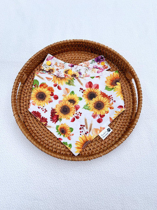 Sunflowers In Fall Bandana