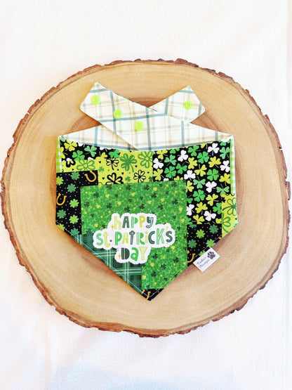 St. Patrick's Patchwork and Plaid Bandana
