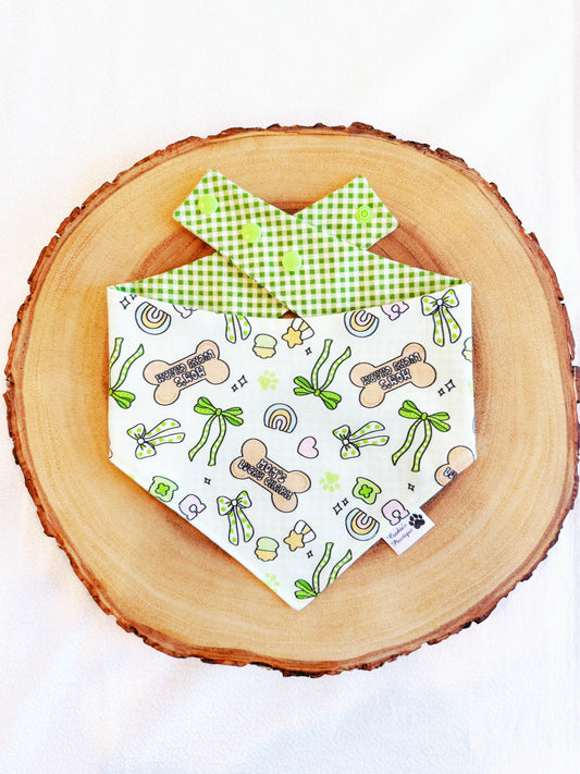 Mom’s Lucky Charm and Plaid Bandana