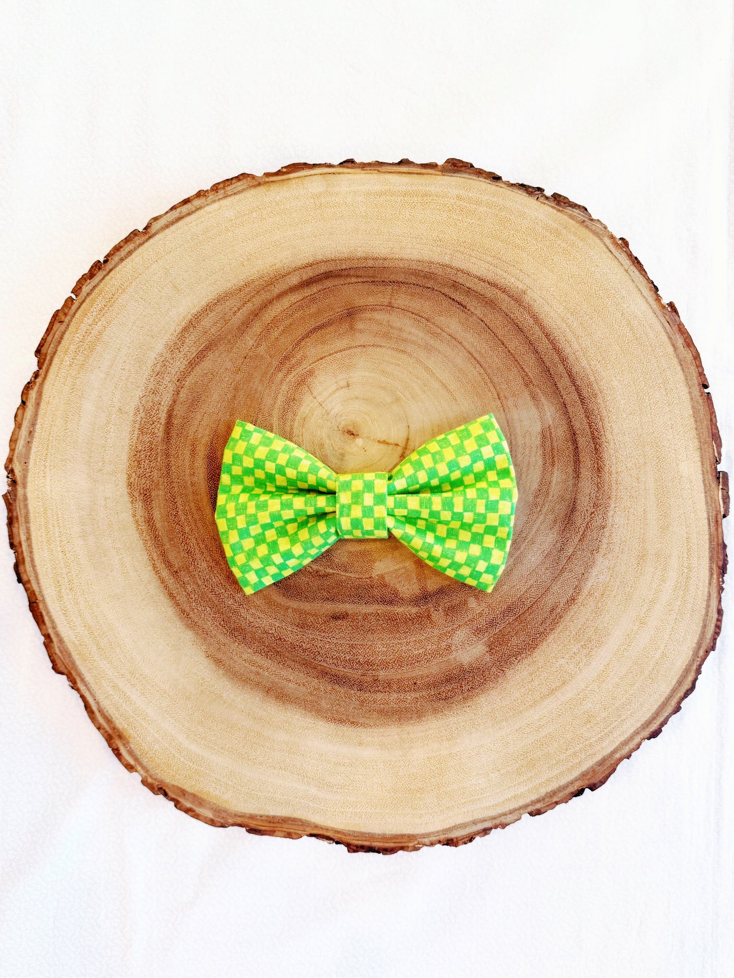 Green Checks Bow