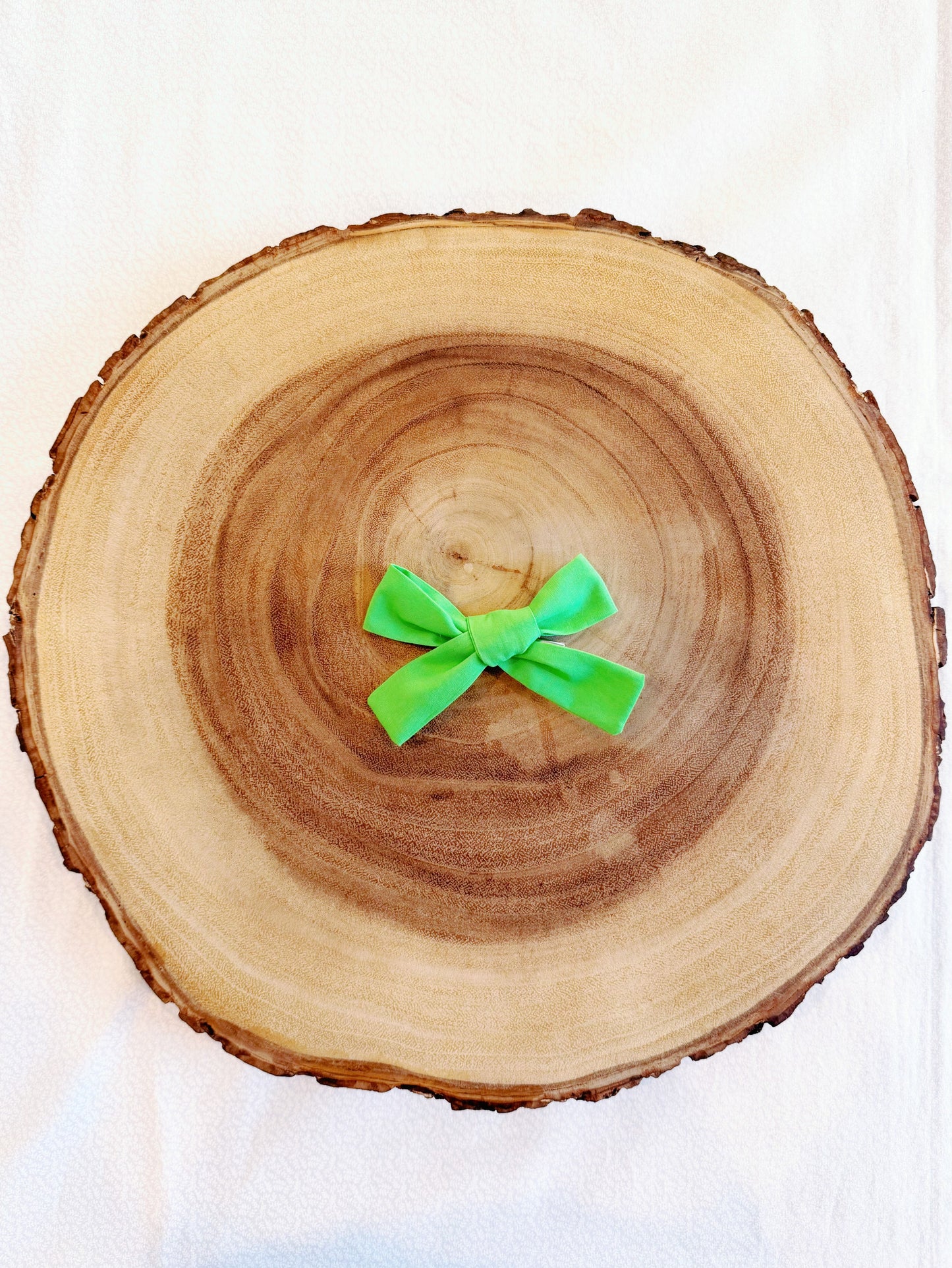 Green Hair Bow