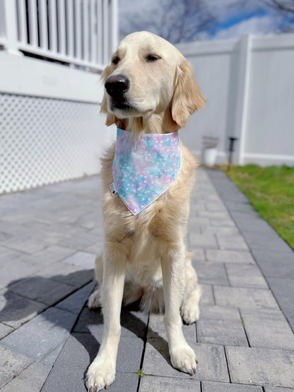 Mama Checkerboard Floral Bandana- Light Blue