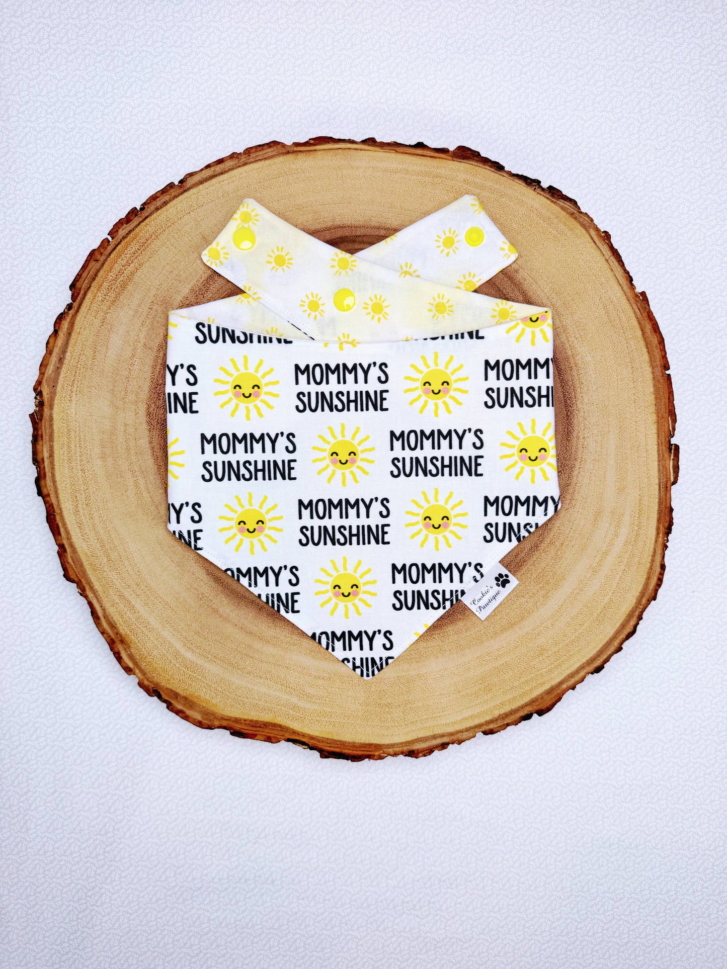 Mommy's Sunshine Bandana - White