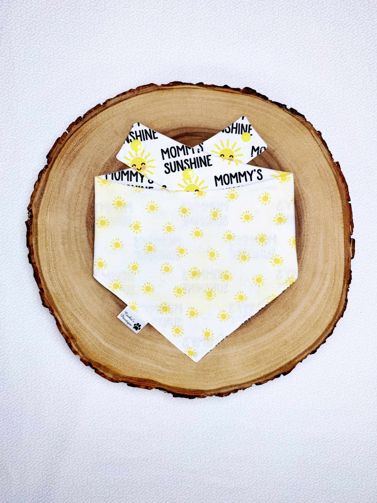 Mommy's Sunshine Bandana - White