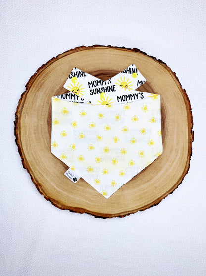 Mommy's Sunshine Bandana - White