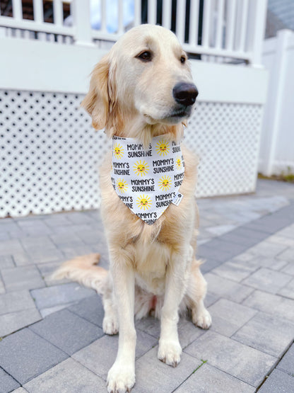 Mommy's Sunshine Bandana - White