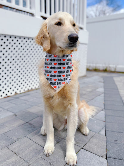 Mama's Boy And I Woof You Bandana