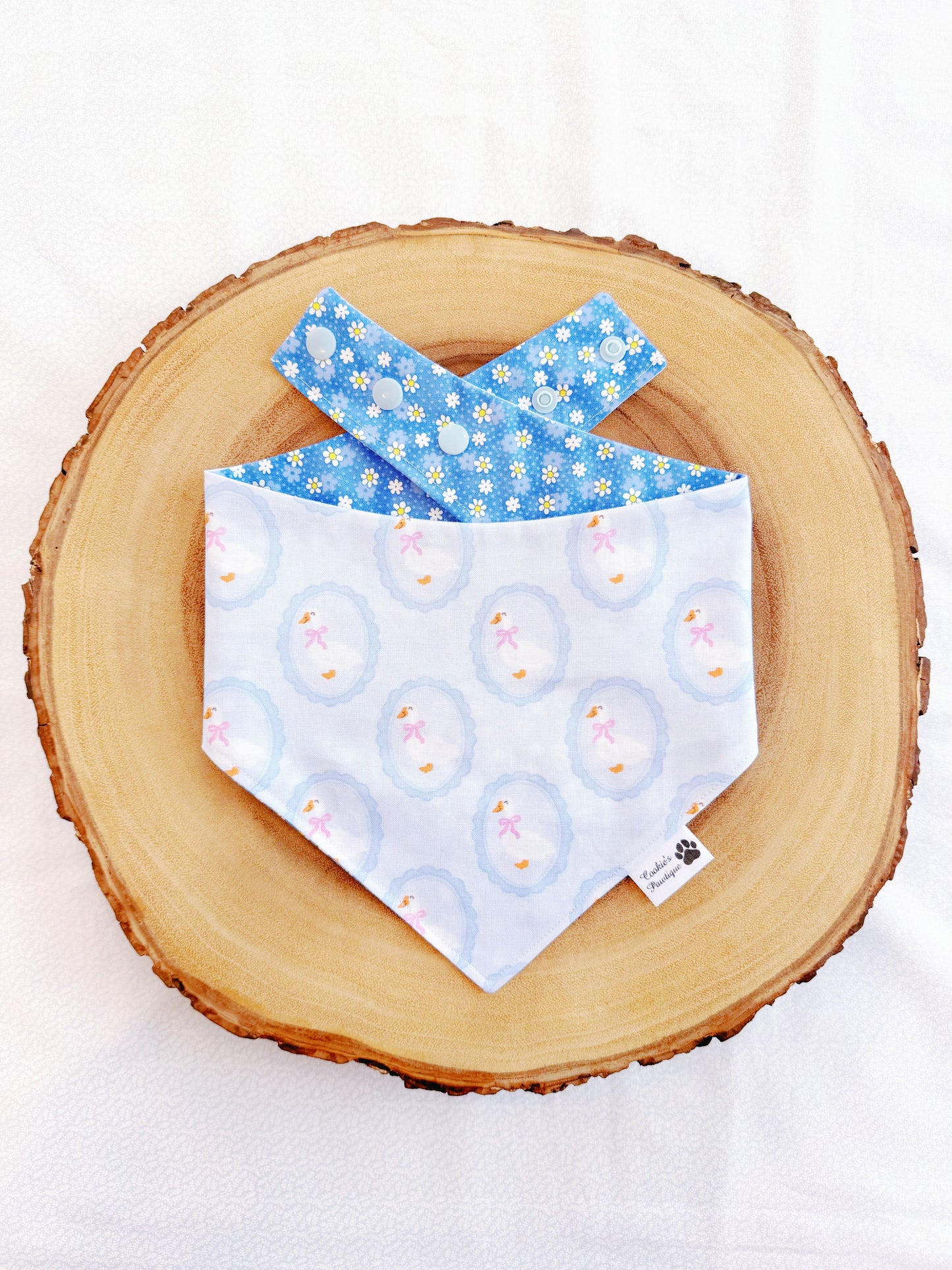 Coquette Geese and Ditsy Flowers Bandana