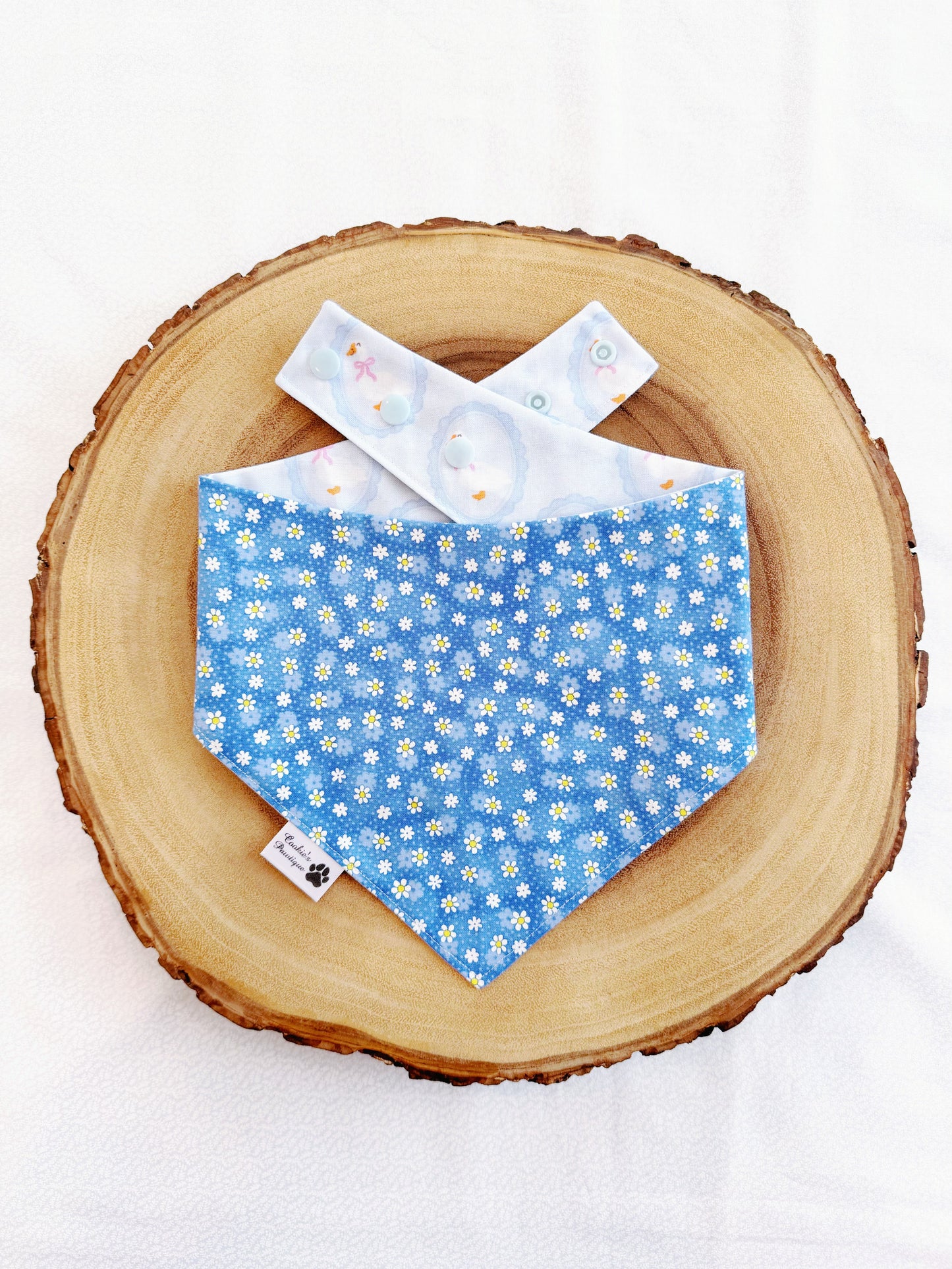 Coquette Geese and Ditsy Flowers Bandana