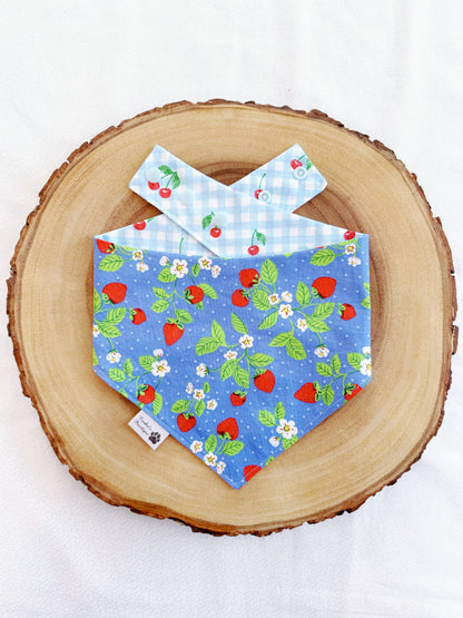 Cherries and Strawberry Vines Bandana