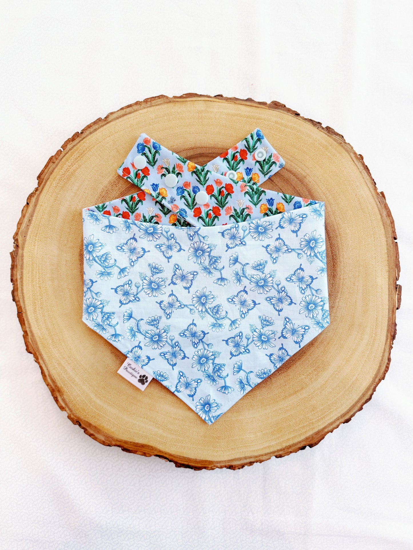 Tulips and Butterflies Bandana