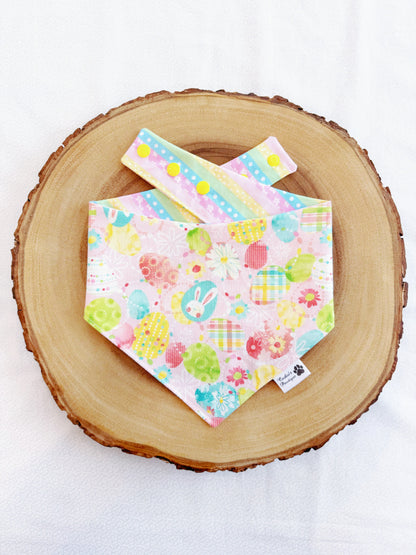 Pastel Easter Bunnies and Eggs Bandana