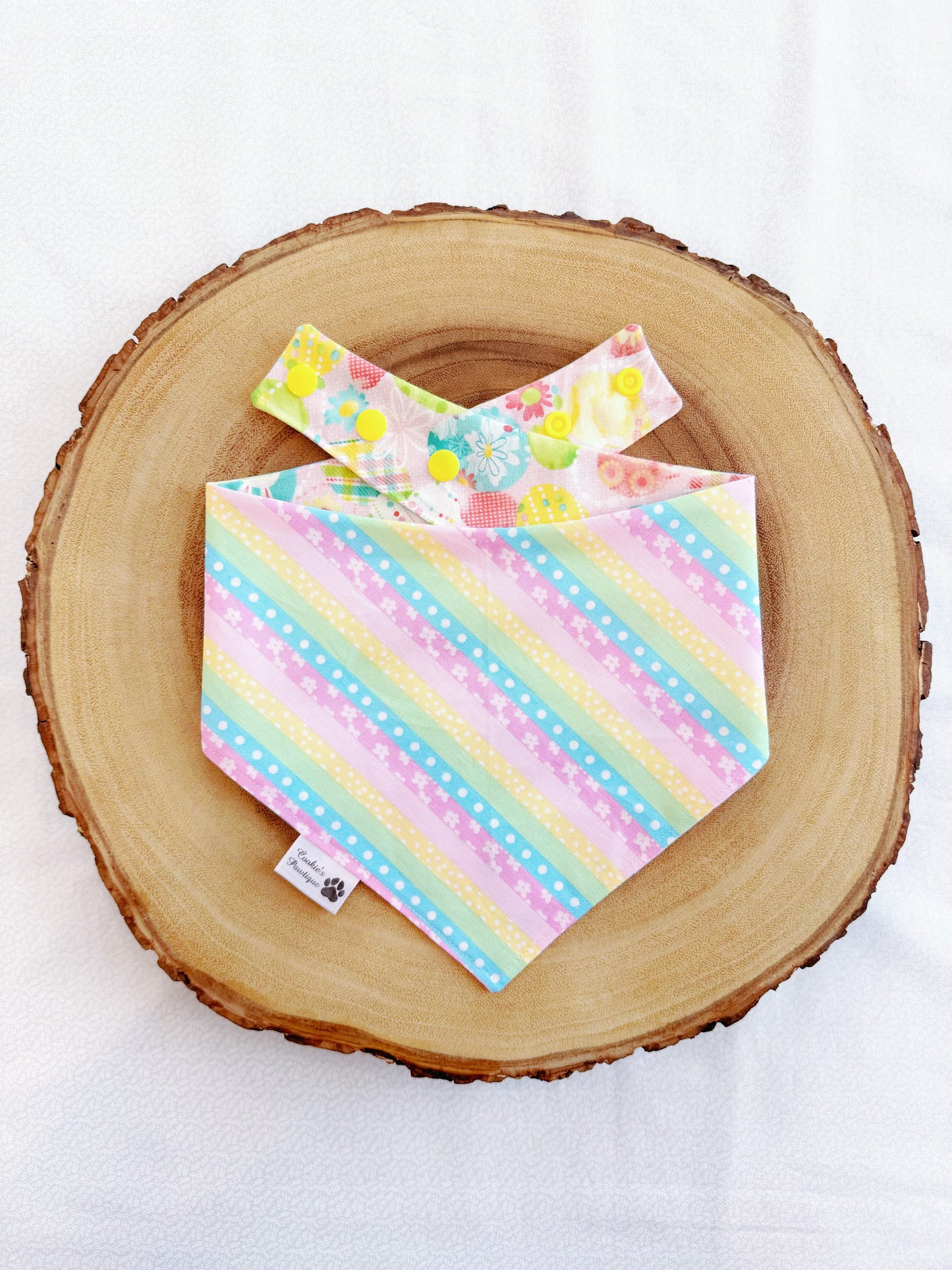 Pastel Easter Bunnies and Eggs Bandana