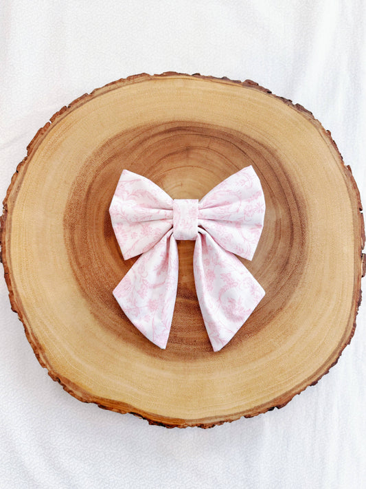 Pastel Light Pink Bow