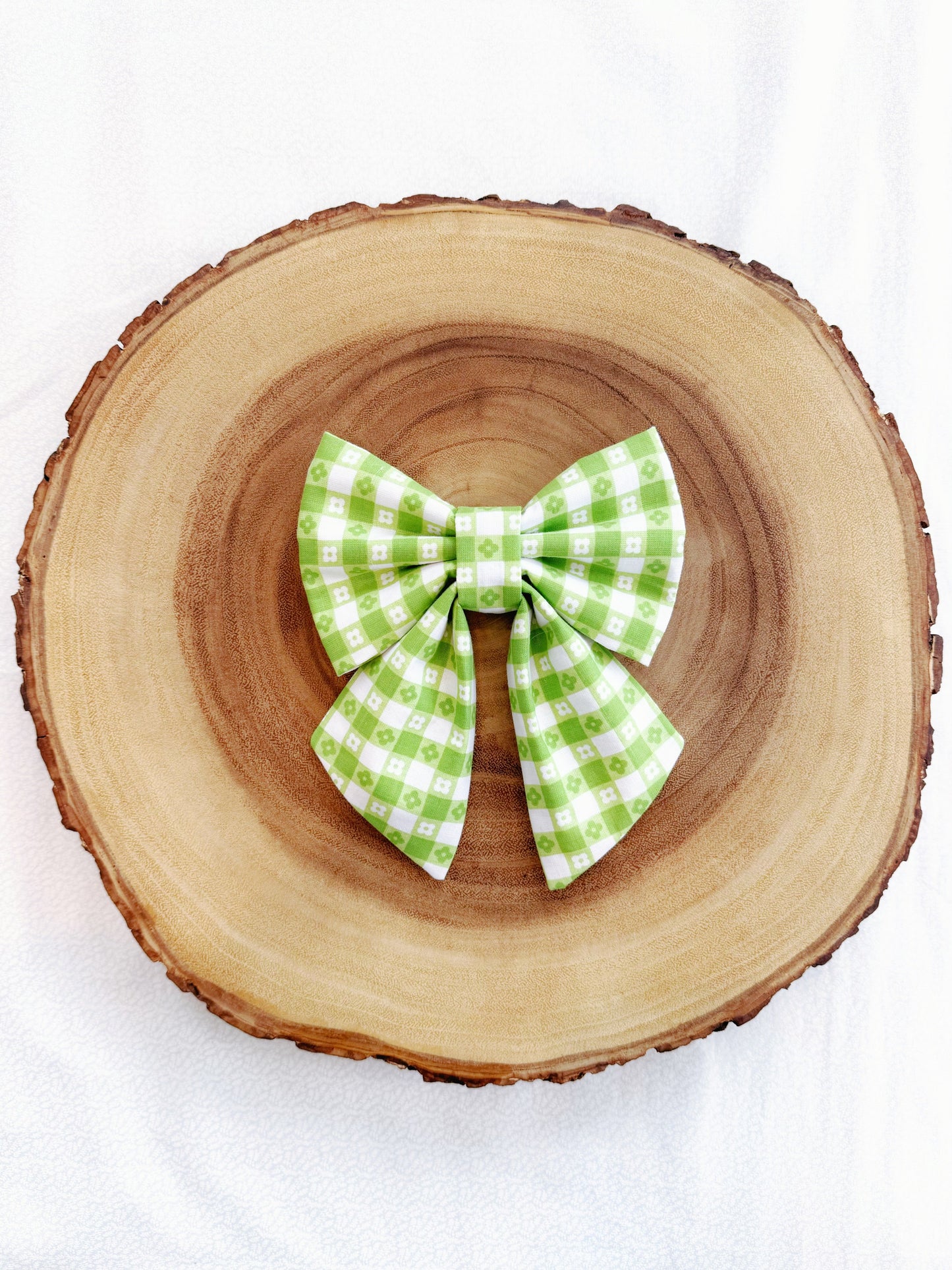 Flower Checks Bow
