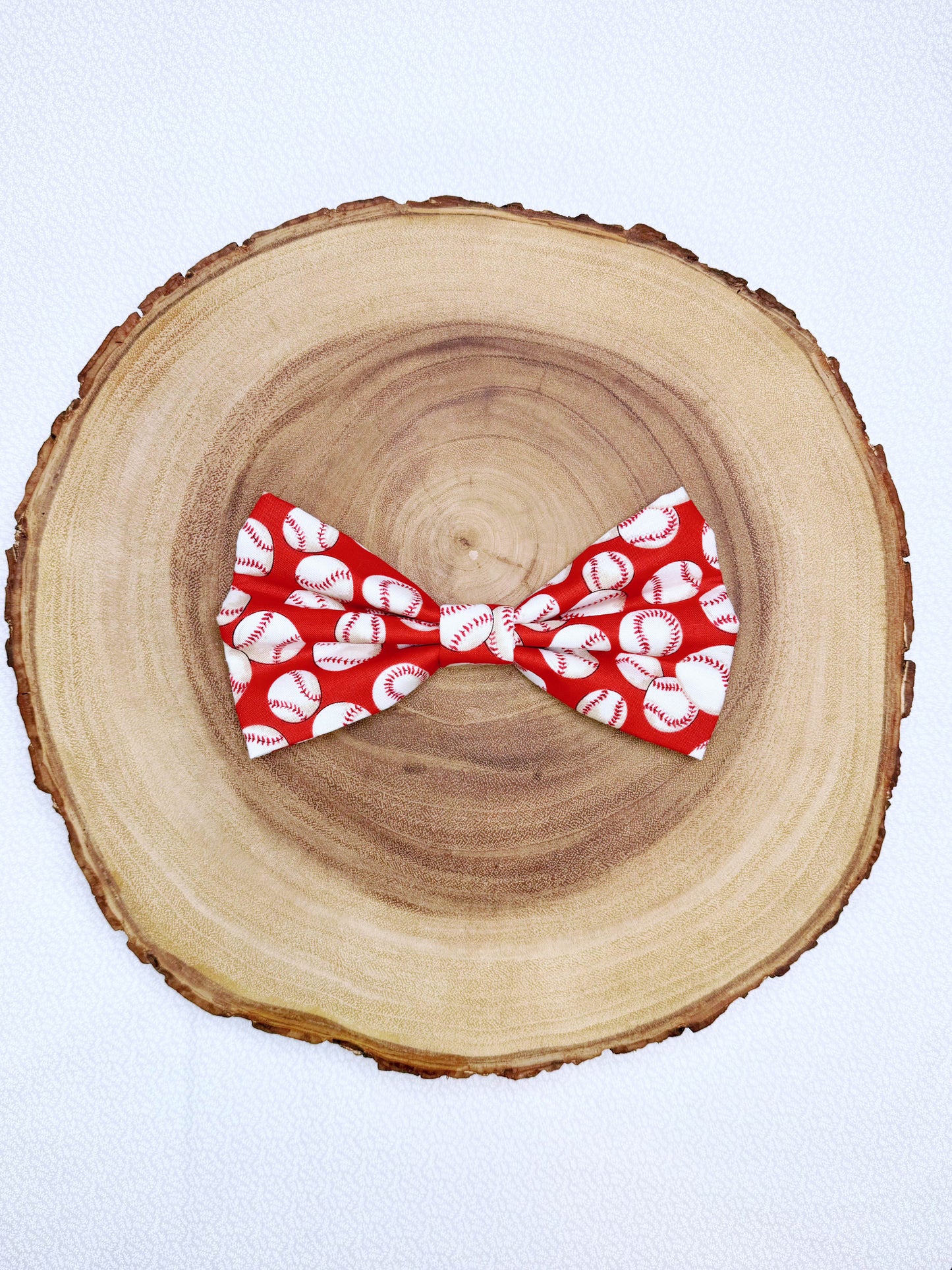 Baseball Bow - Red