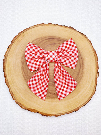 Red Gingham Bow