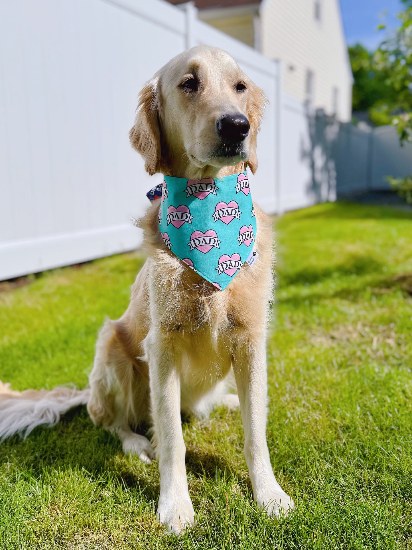 Dad Heart Tattoo And Daddy's Boy Bandana