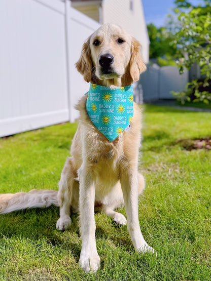 Daddy's Sunshine and Badass Like Dad Bandana - Teal