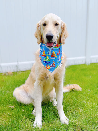 Sailboats And Waves Bandana